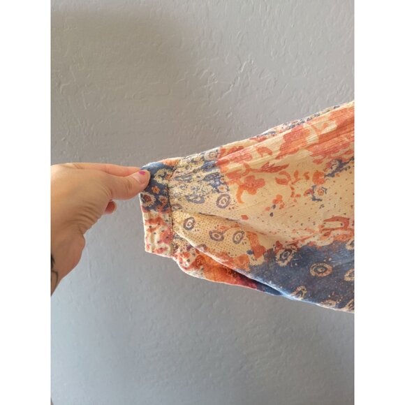 Anthropolgie Plicro Colorful Lightweight V Neck Dolman Sleeve Blouse Size XS - Picture 5 of 12